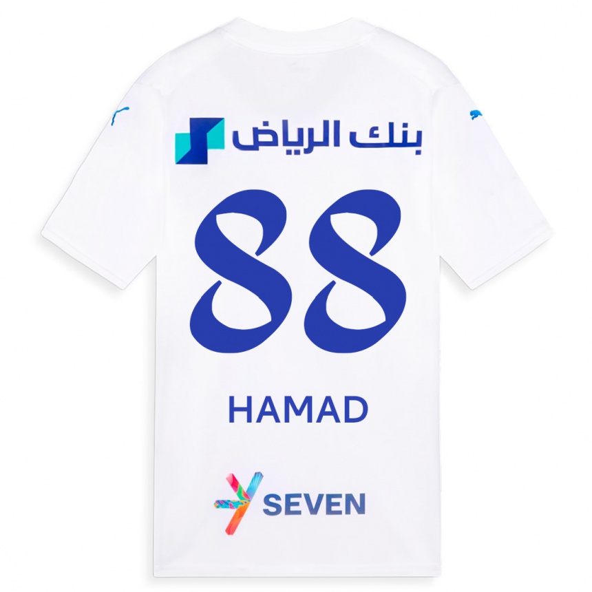 Vyrai Hamad Al-Yami #88 Baltas Išvykos Marškinėliai 2023/24 T-Shirt