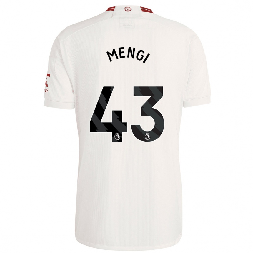 Vyrai Teden Mengi #43 Baltas Trečias Marškinėliai 2023/24 T-Shirt