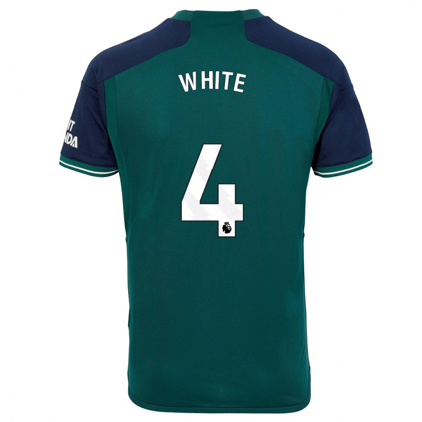 Vyrai Ben White #4 Žalias Trečias Marškinėliai 2023/24 T-Shirt