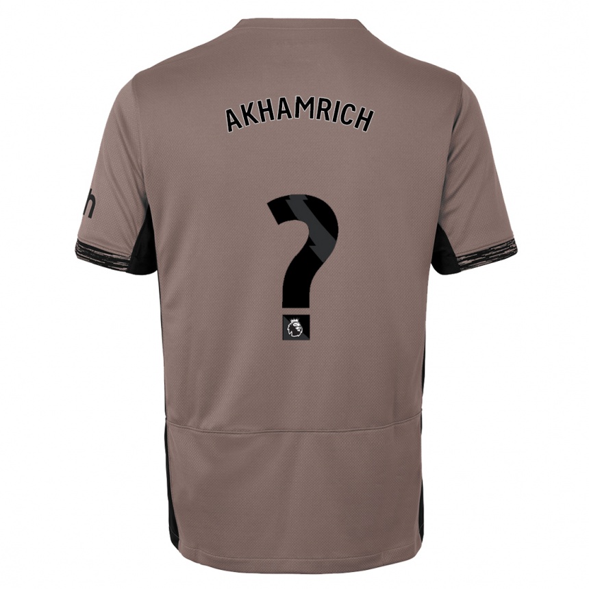 Vyrai Yusuf Akhamrich #0 Tamsiai Smėlio Spalvos Trečias Marškinėliai 2023/24 T-Shirt