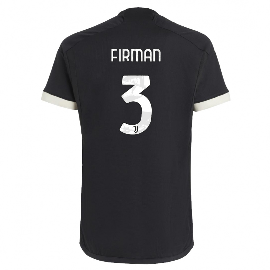 Vyrai Andriy Firman #3 Juoda Trečias Marškinėliai 2023/24 T-Shirt