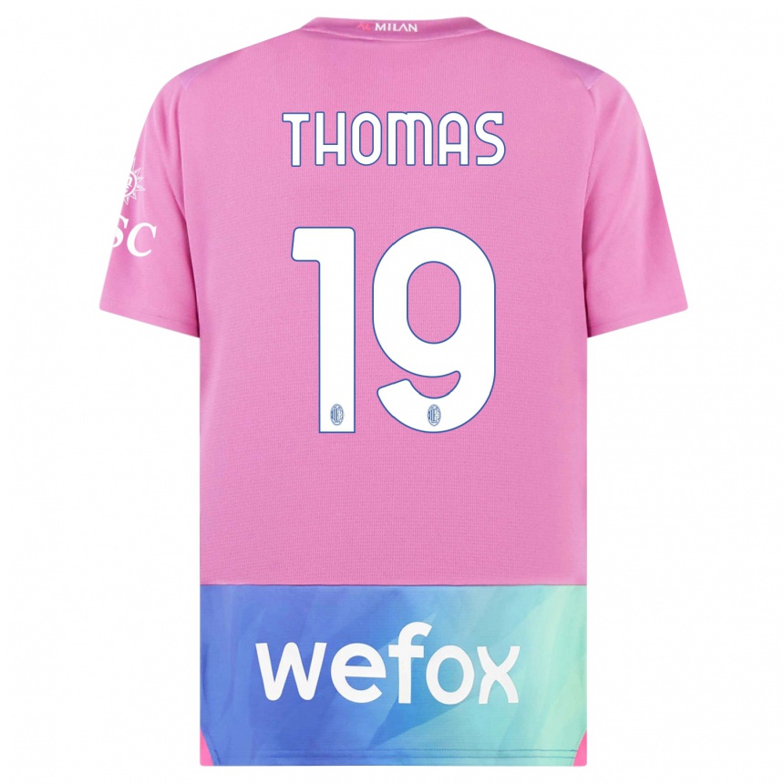 Vyrai Lindsey Thomas #19 Rožinė Violetinė Trečias Marškinėliai 2023/24 T-Shirt