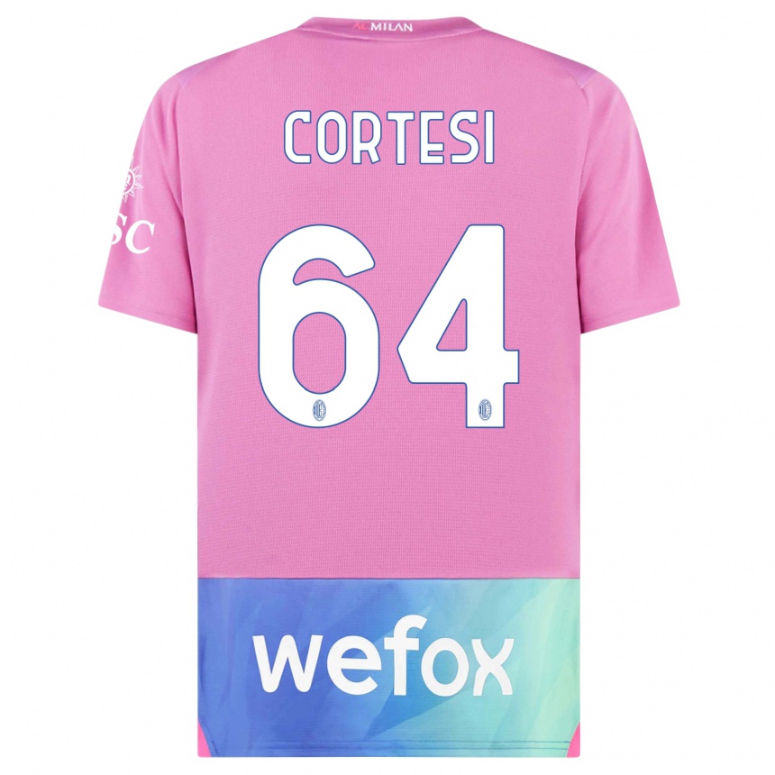 Vyrai Selena Cortesi #64 Rožinė Violetinė Trečias Marškinėliai 2023/24 T-Shirt