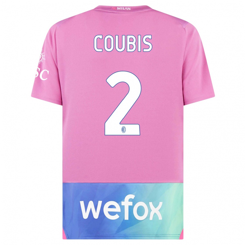 Vyrai Andrei Coubis #2 Rožinė Violetinė Trečias Marškinėliai 2023/24 T-Shirt