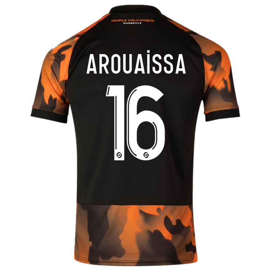 Vyrai Ines Arouaissa #16 Juoda Oranžinė Trečias Marškinėliai 2023/24 T-Shirt