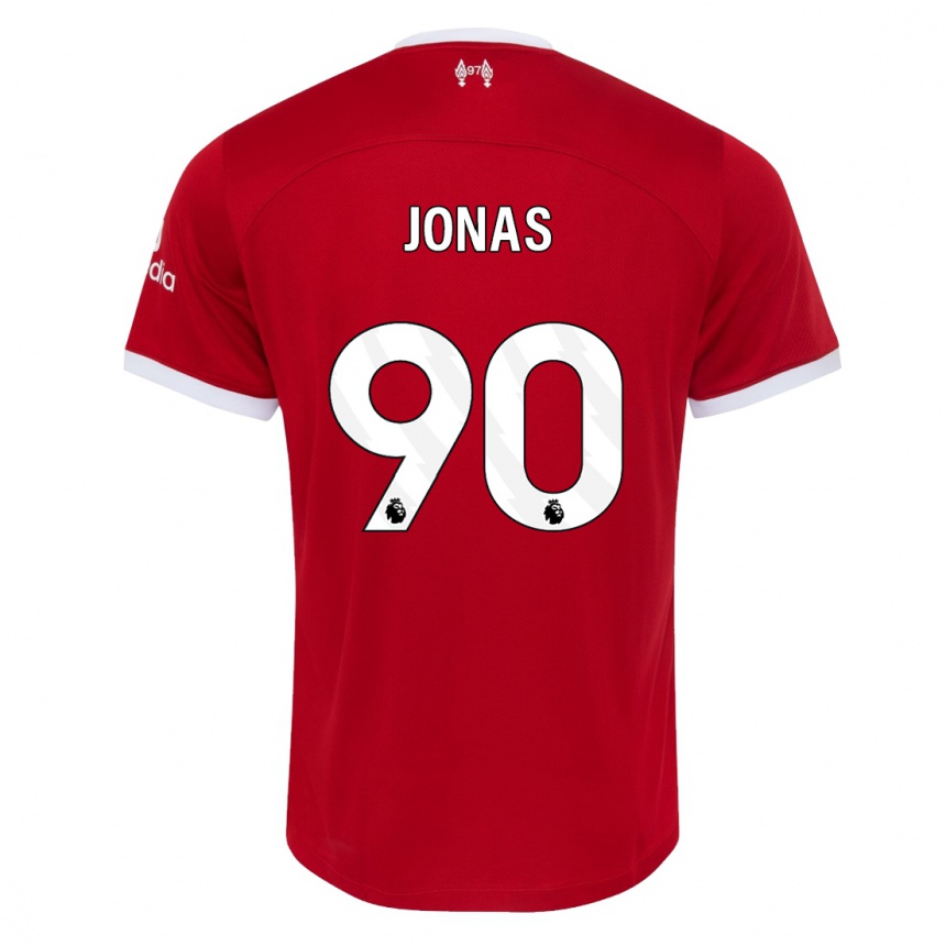 Moteriškas Lee Jonas #90 Raudona Namų Marškinėliai 2023/24 T-Shirt