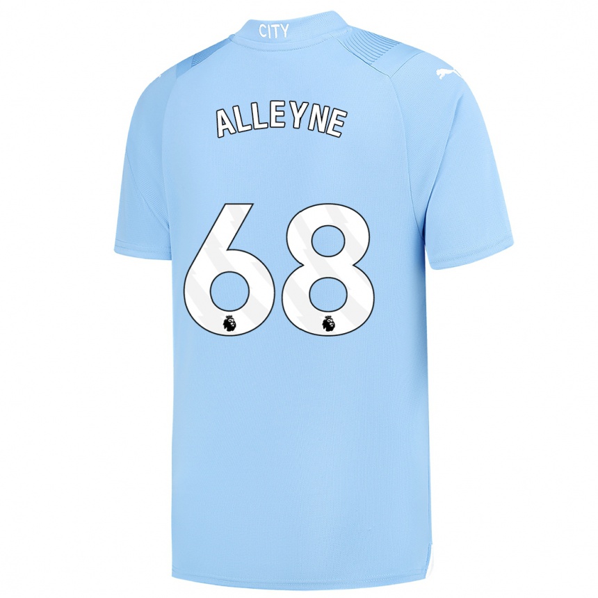 Moteriškas Max Alleyne #68 Šviesiai Mėlynas Namų Marškinėliai 2023/24 T-Shirt