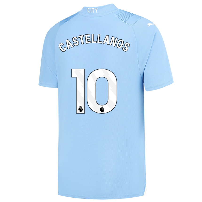 Moteriškas Deyna Castellanos #10 Šviesiai Mėlynas Namų Marškinėliai 2023/24 T-Shirt