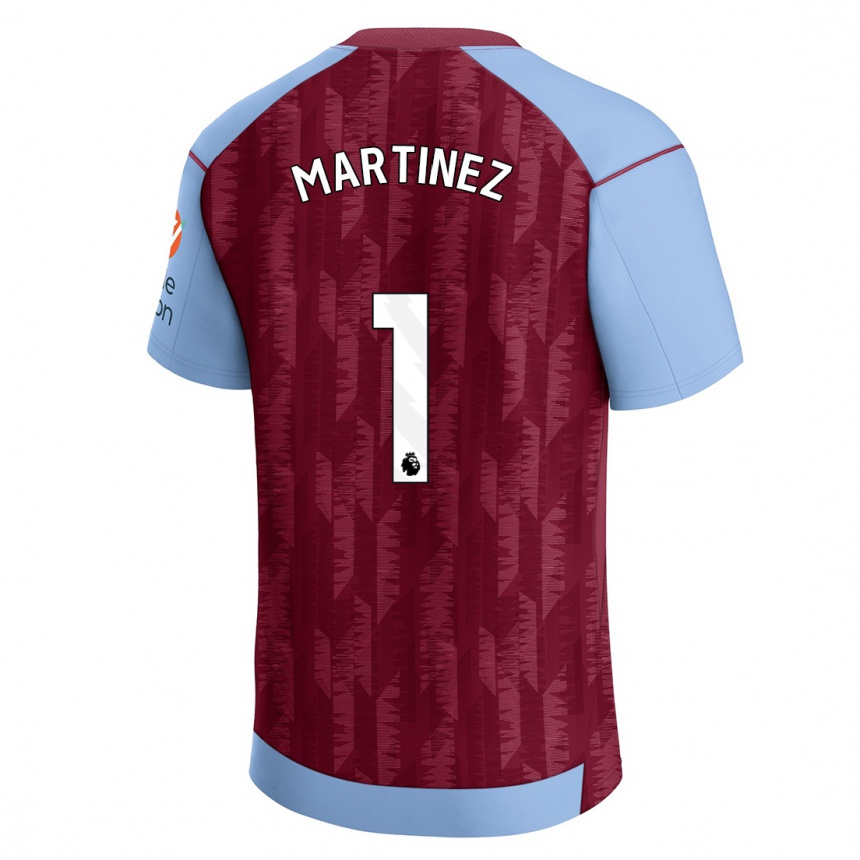 Moteriškas Emiliano Martinez #1 Claret Blue Namų Marškinėliai 2023/24 T-Shirt