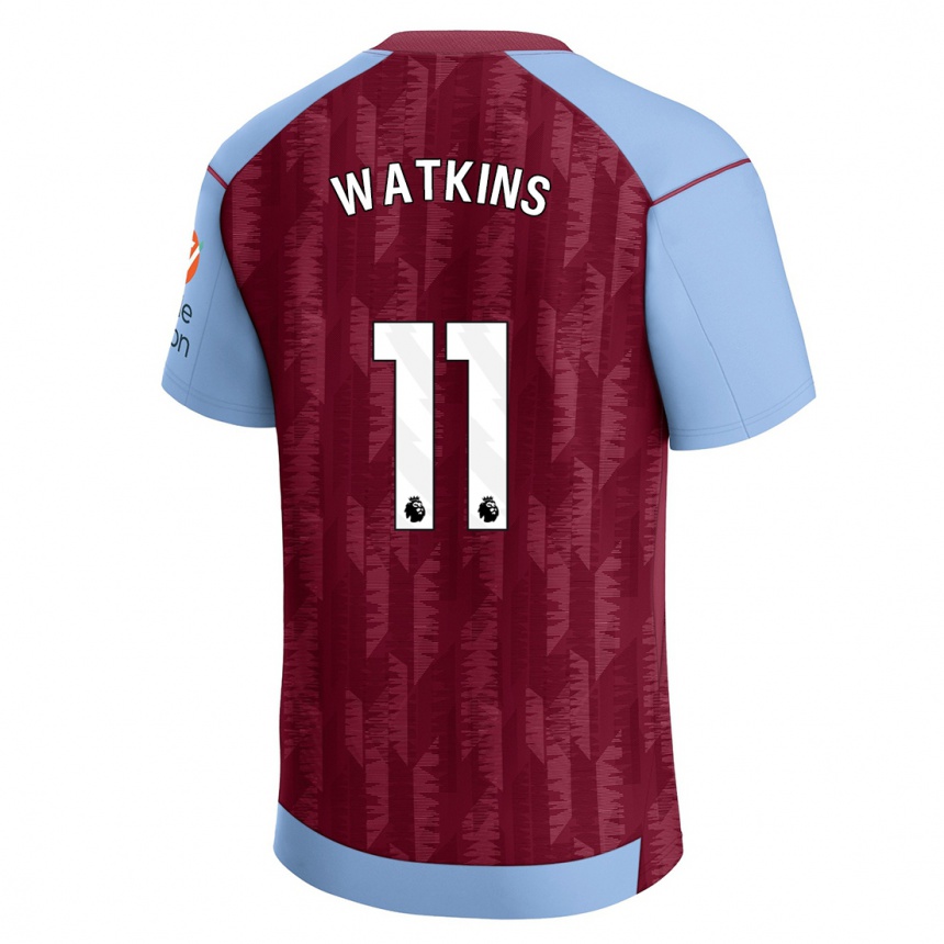 Moteriškas Ollie Watkins #11 Claret Blue Namų Marškinėliai 2023/24 T-Shirt