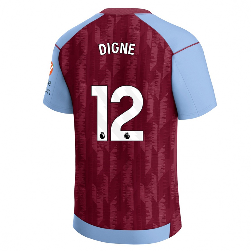 Moteriškas Lucas Digne #12 Claret Blue Namų Marškinėliai 2023/24 T-Shirt