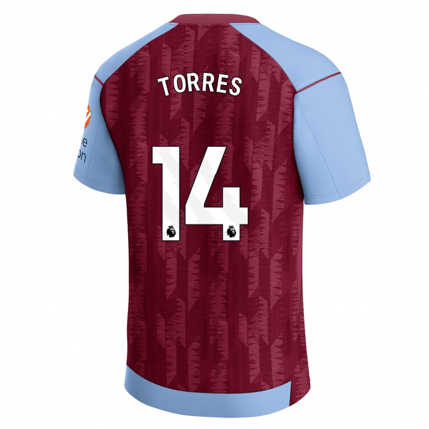 Moteriškas Pau Torres #14 Claret Blue Namų Marškinėliai 2023/24 T-Shirt