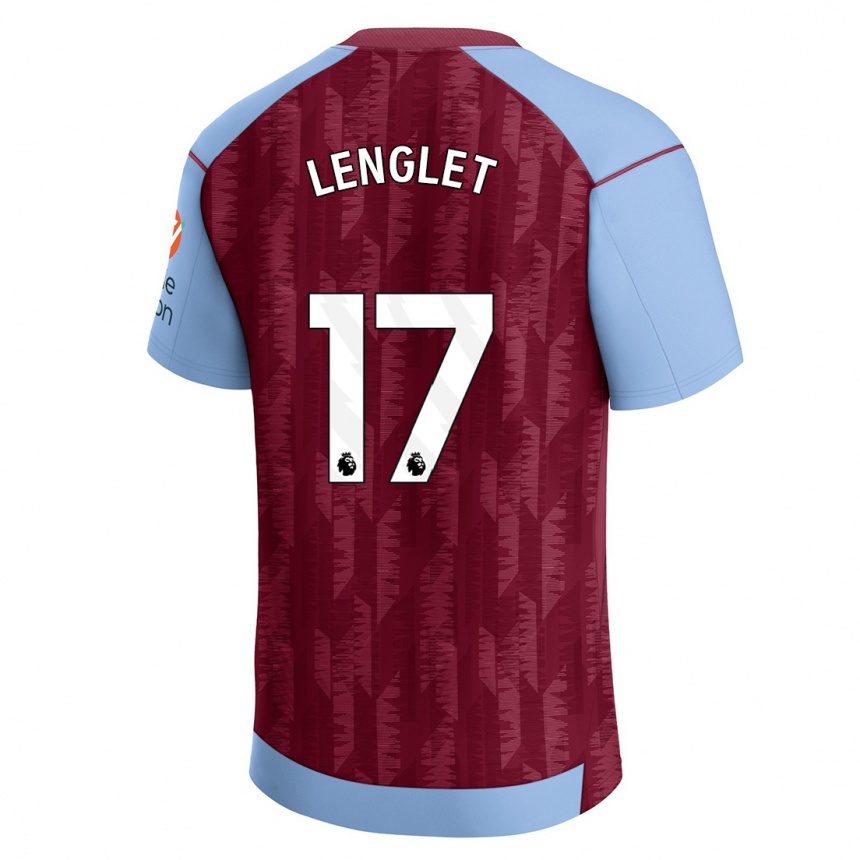 Moteriškas Clement Lenglet #17 Claret Blue Namų Marškinėliai 2023/24 T-Shirt