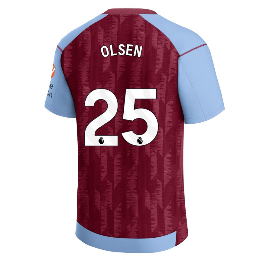 Moteriškas Robin Olsen #25 Claret Blue Namų Marškinėliai 2023/24 T-Shirt