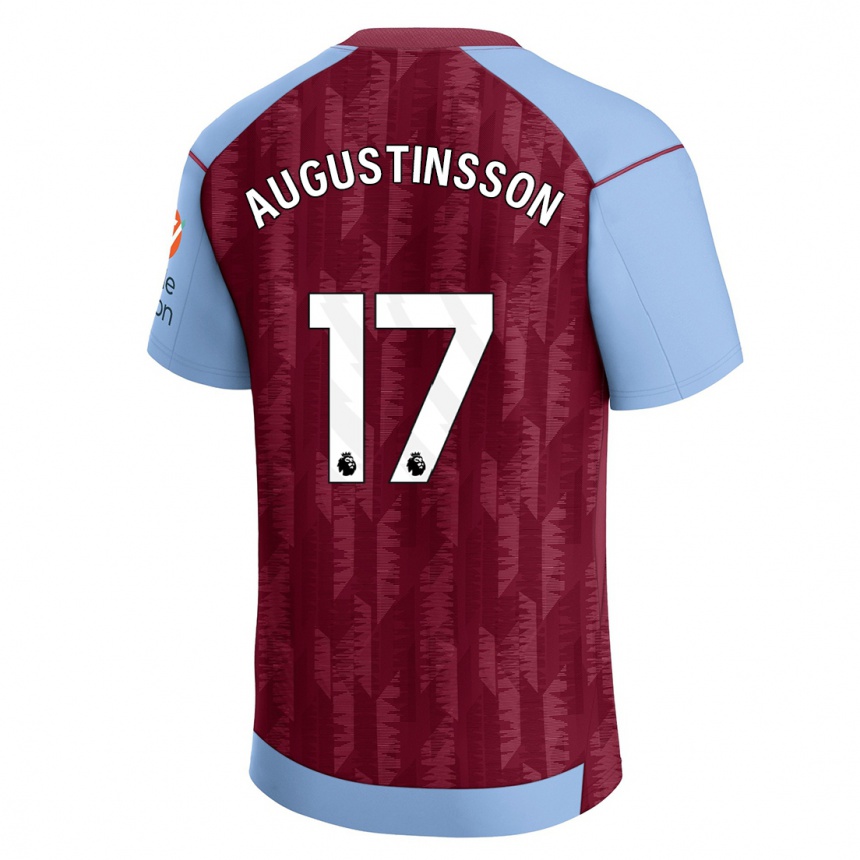 Moteriškas Ludwig Augustinsson #17 Claret Blue Namų Marškinėliai 2023/24 T-Shirt