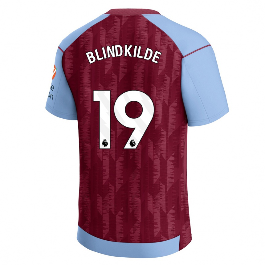 Moteriškas Laura Blindkilde #19 Claret Blue Namų Marškinėliai 2023/24 T-Shirt