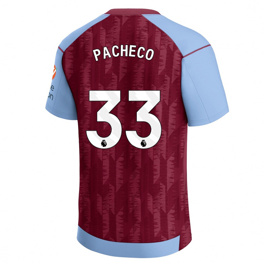 Moteriškas Maz Pacheco #33 Claret Blue Namų Marškinėliai 2023/24 T-Shirt