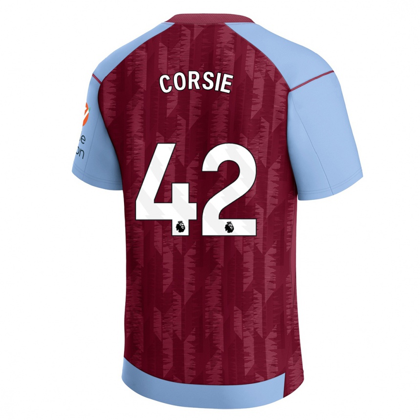 Moteriškas Rachel Corsie #42 Claret Blue Namų Marškinėliai 2023/24 T-Shirt