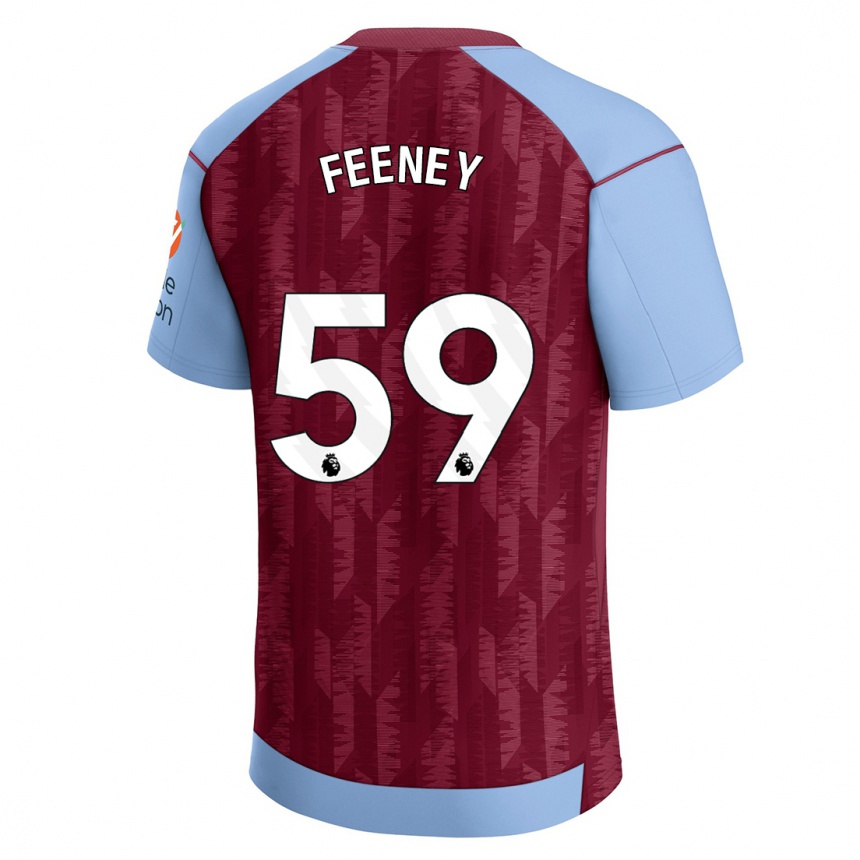 Moteriškas Josh Feeney #59 Claret Blue Namų Marškinėliai 2023/24 T-Shirt