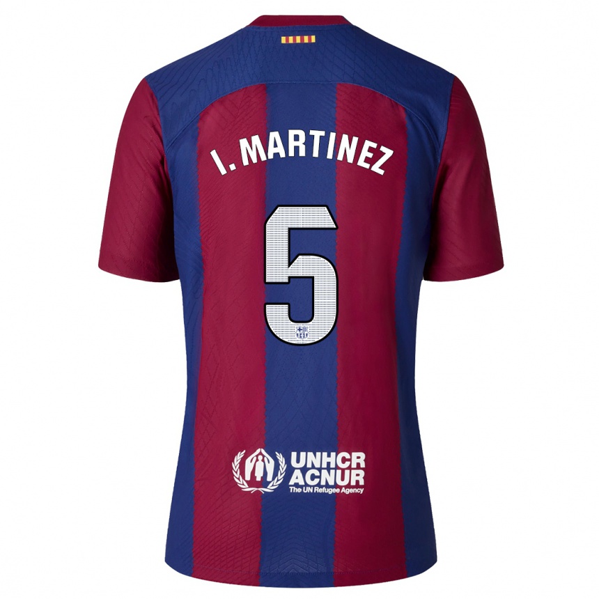 Moteriškas Iñigo Martínez #5 Raudona Melyna Namų Marškinėliai 2023/24 T-Shirt