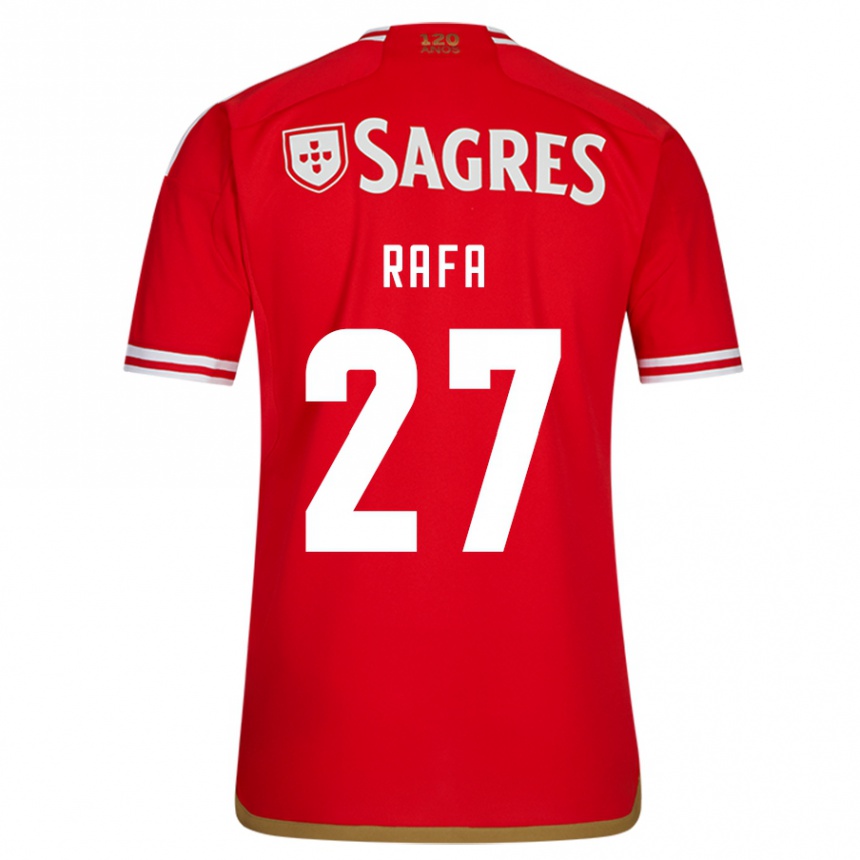 Moteriškas Rafa Silva #27 Raudona Namų Marškinėliai 2023/24 T-Shirt