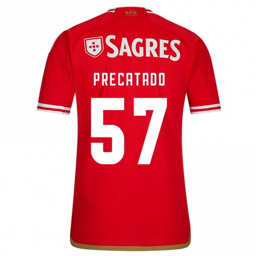 Moteriškas Precatado #57 Raudona Namų Marškinėliai 2023/24 T-Shirt