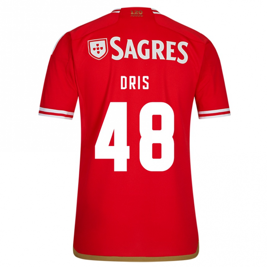 Moteriškas Sofiane Dris #48 Raudona Namų Marškinėliai 2023/24 T-Shirt