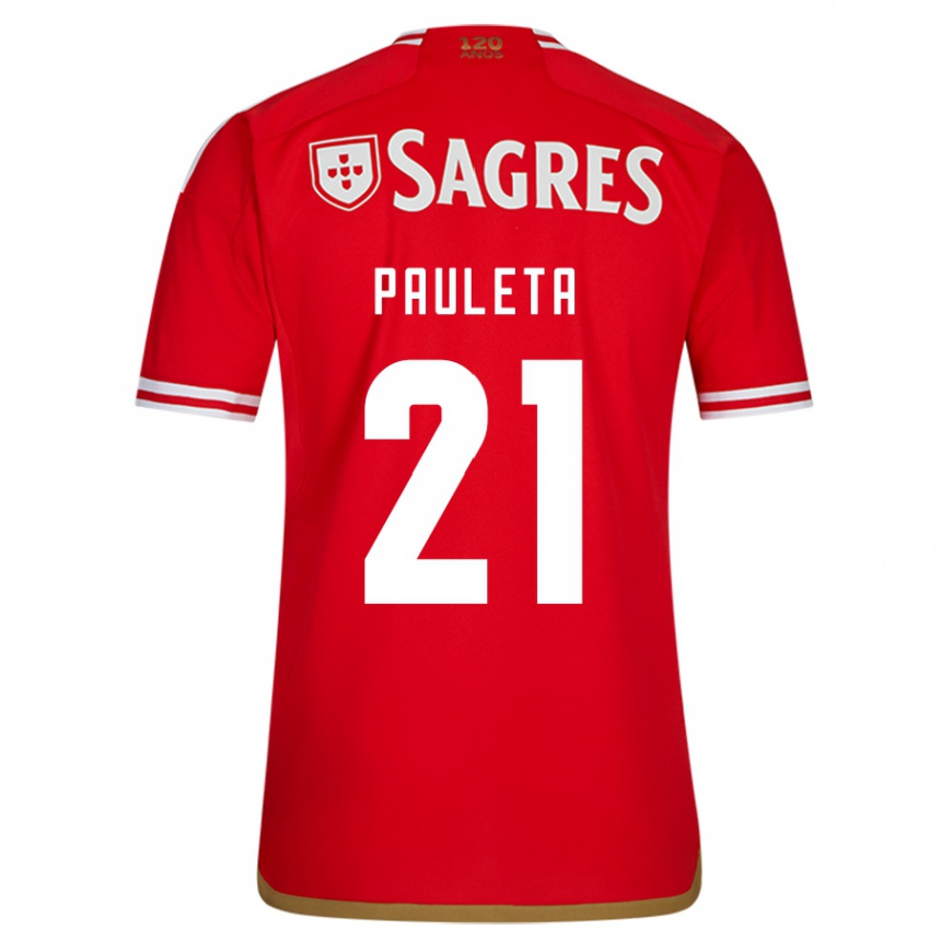 Moteriškas Pauleta #21 Raudona Namų Marškinėliai 2023/24 T-Shirt