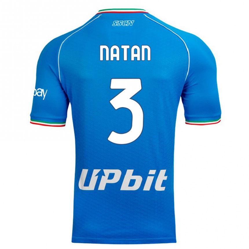 Moteriškas Natan #3 Dangaus Mėlynumo Namų Marškinėliai 2023/24 T-Shirt