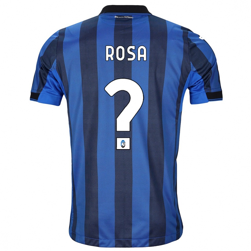 Moteriškas Alessio Rosa #0 Juoda Mėlyna Namų Marškinėliai 2023/24 T-Shirt