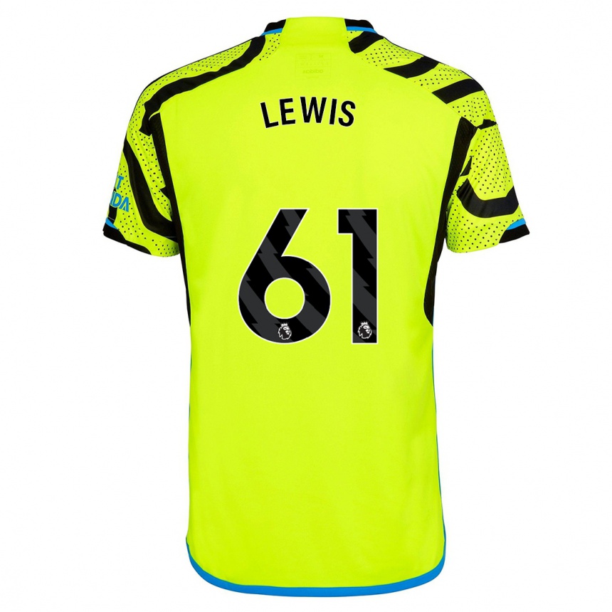 Moteriškas George Lewis #61 Geltona Išvykos Marškinėliai 2023/24 T-Shirt