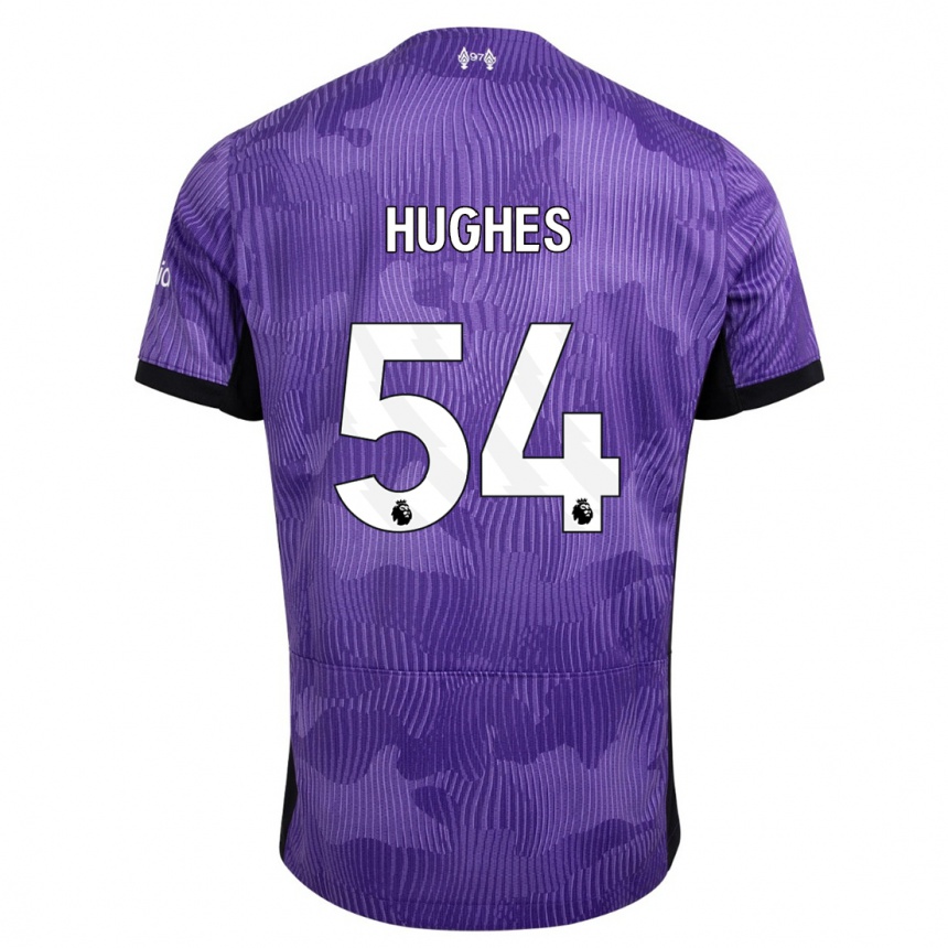 Moteriškas Liam Hughes #54 Violetinė Trečias Marškinėliai 2023/24 T-Shirt