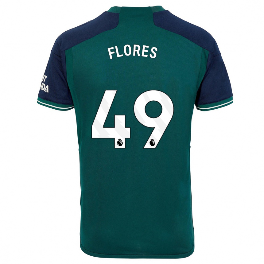 Moteriškas Marcelo Flores #49 Žalias Trečias Marškinėliai 2023/24 T-Shirt