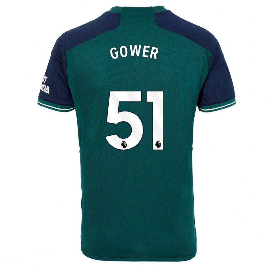 Moteriškas Jimi Gower #51 Žalias Trečias Marškinėliai 2023/24 T-Shirt