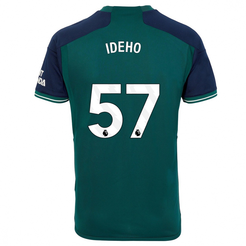 Moteriškas Joel Ideho #57 Žalias Trečias Marškinėliai 2023/24 T-Shirt