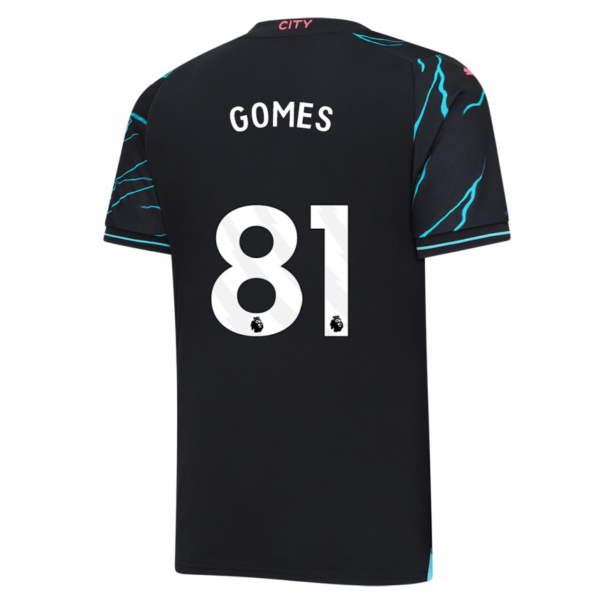 Moteriškas Claudio Gomes #81 Tamsiai Mėlyna Trečias Marškinėliai 2023/24 T-Shirt