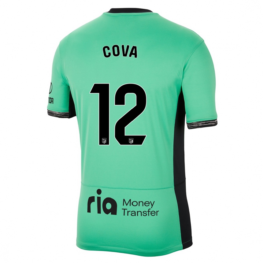 Moteriškas Adrian Cova #12 Pavasario Žalia Trečias Marškinėliai 2023/24 T-Shirt