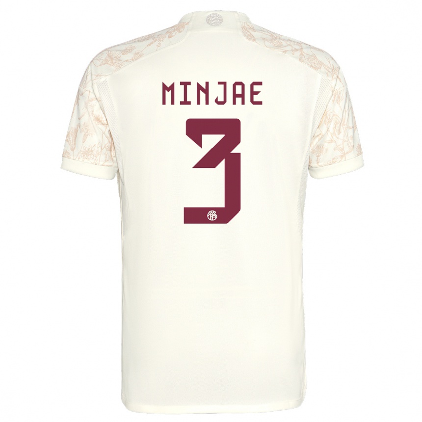 Moteriškas Min-Jae Kim #3 Nespalvotas Trečias Marškinėliai 2023/24 T-Shirt