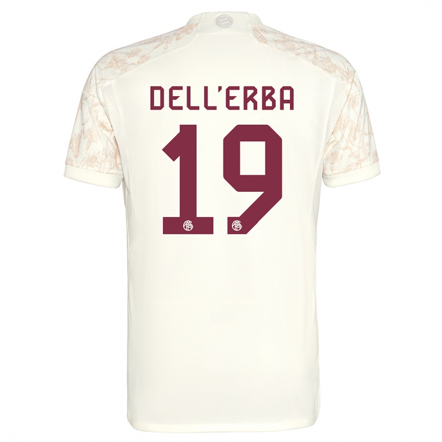 Moteriškas Davide Dell'erba #19 Nespalvotas Trečias Marškinėliai 2023/24 T-Shirt