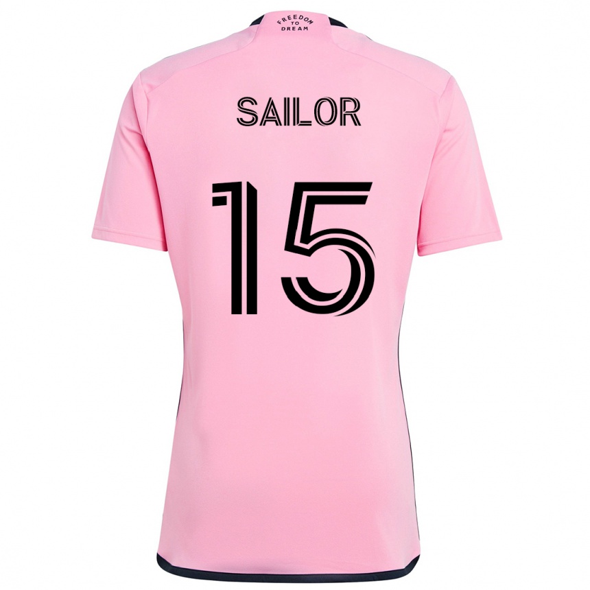 Vaikiškas Ryan Sailor #15 Rožinis Namų Marškinėliai 2024/25 T-Shirt