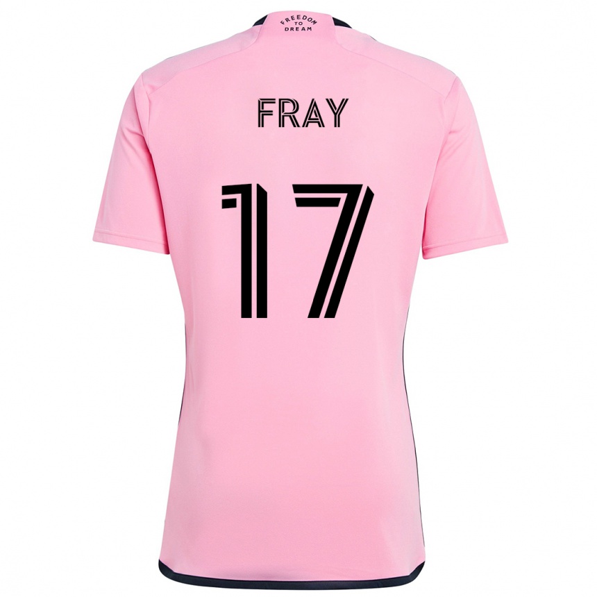 Vaikiškas Ian Fray #17 Rožinis Namų Marškinėliai 2024/25 T-Shirt