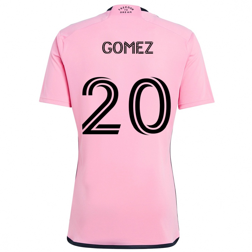 Vaikiškas Diego Gómez #20 Rožinis Namų Marškinėliai 2024/25 T-Shirt