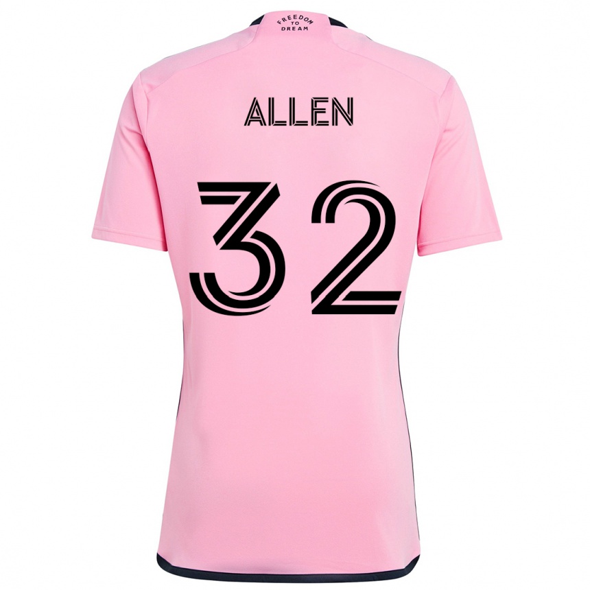 Vaikiškas Noah Allen #32 Rožinis Namų Marškinėliai 2024/25 T-Shirt