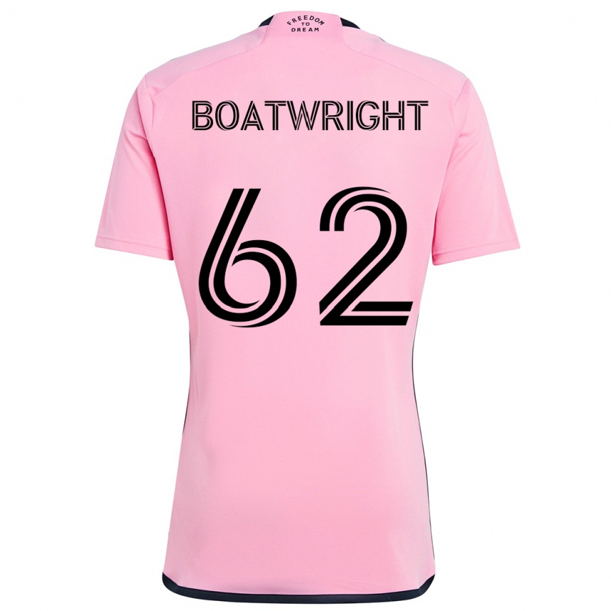 Vaikiškas Israel Boatwright #62 Rožinis Namų Marškinėliai 2024/25 T-Shirt