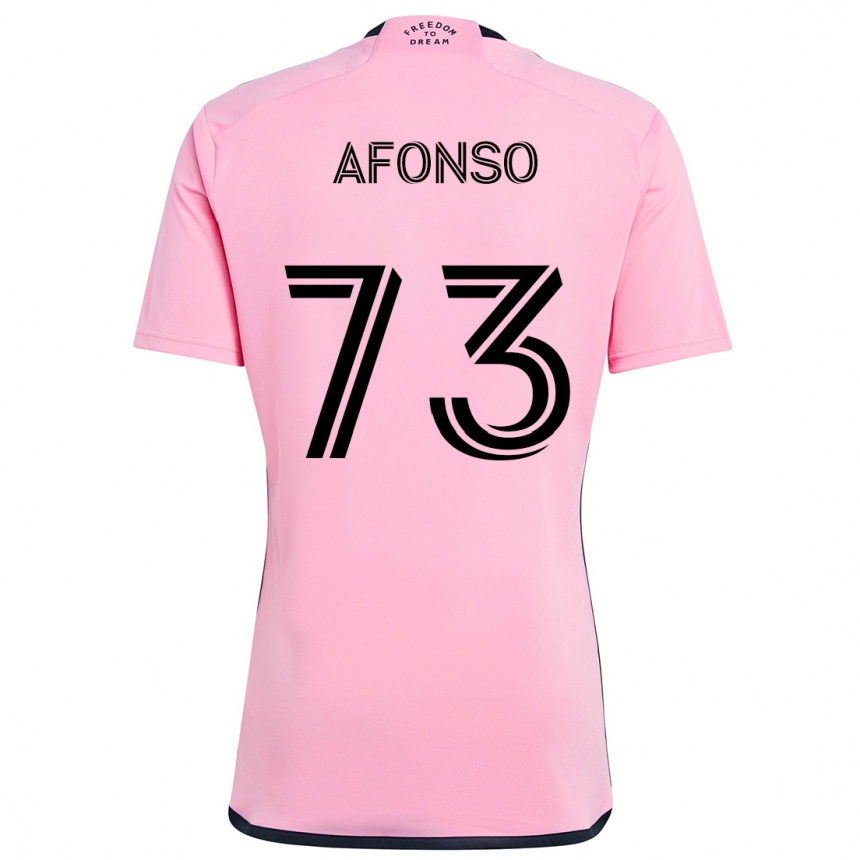 Vaikiškas Leo Afonso #73 Rožinis Namų Marškinėliai 2024/25 T-Shirt