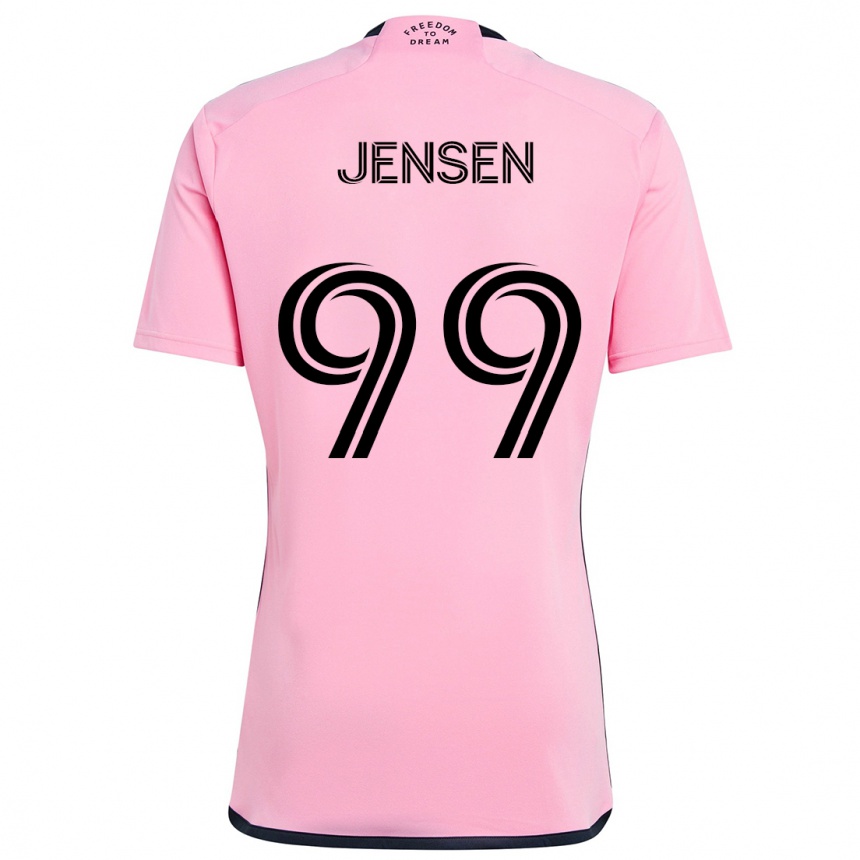 Vaikiškas Cole Jensen #99 Rožinis Namų Marškinėliai 2024/25 T-Shirt