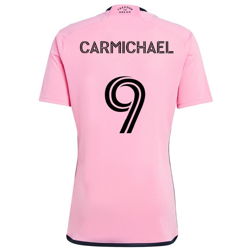 Vaikiškas Ryan Carmichael #9 Rožinis Namų Marškinėliai 2024/25 T-Shirt