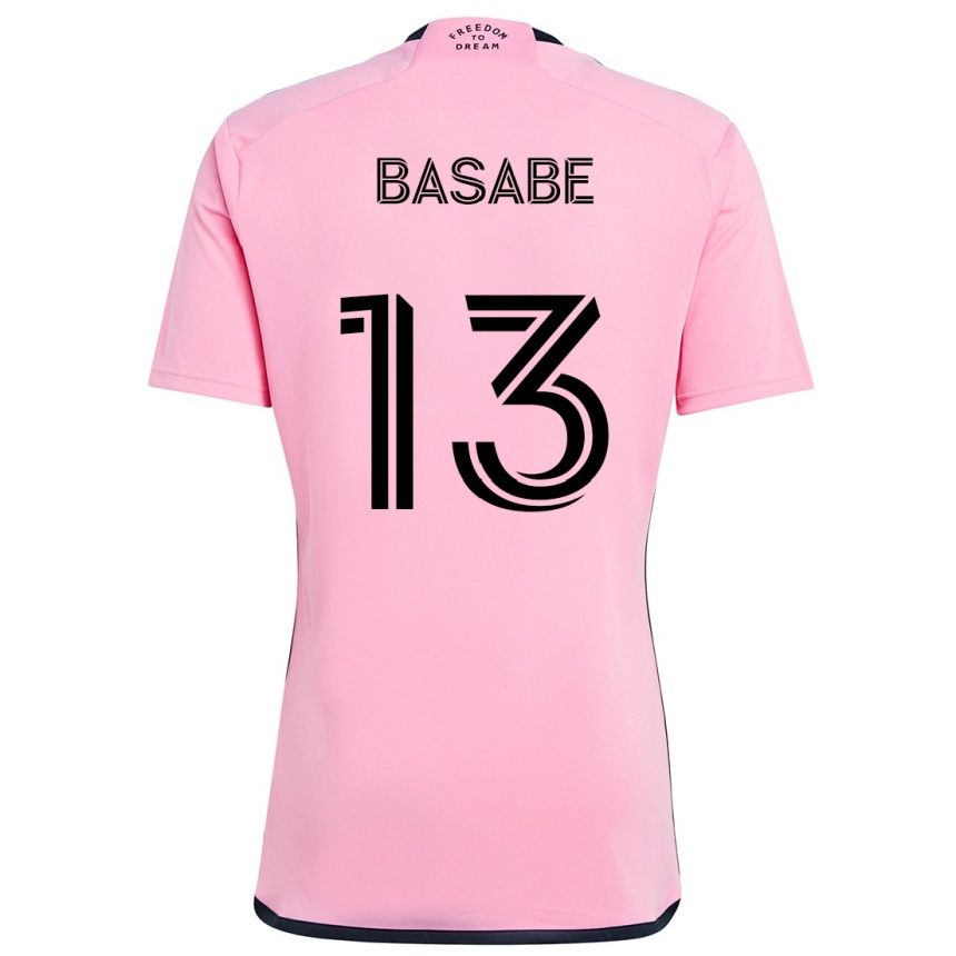 Vaikiškas Samuel Basabe #13 Rožinis Namų Marškinėliai 2024/25 T-Shirt