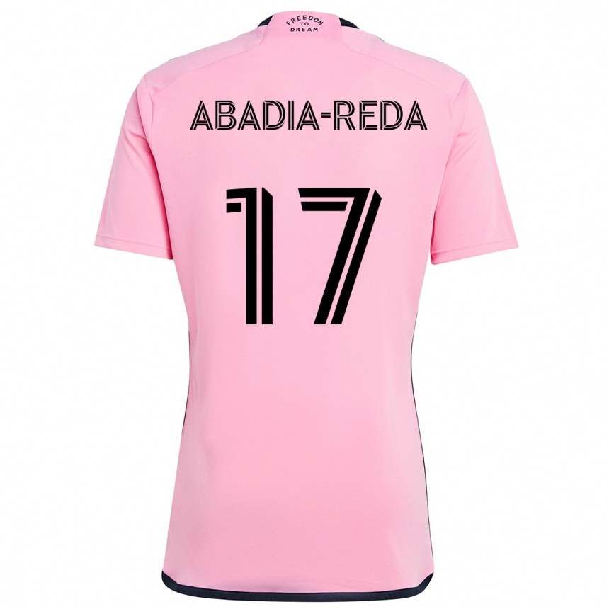 Vaikiškas Ezequiel Abadia-Reda #17 Rožinis Namų Marškinėliai 2024/25 T-Shirt