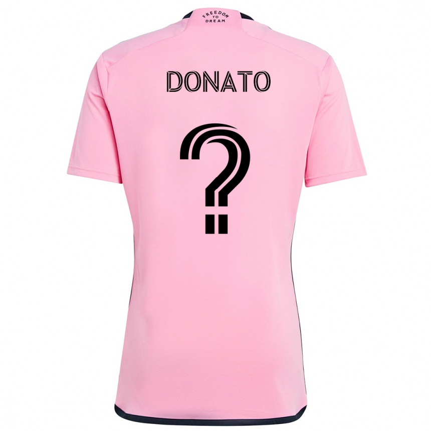 Vaikiškas Benjamin Donato #0 Rožinis Namų Marškinėliai 2024/25 T-Shirt